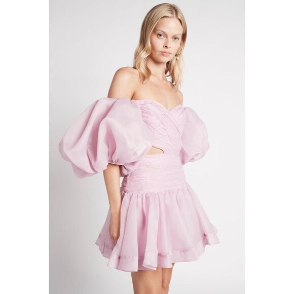 NWOT AJE Myriad Cut Out lilac Mini Dress size XXS - Picture 5 of 10